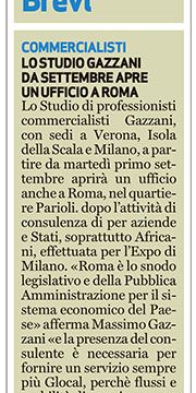 Dopo 60anni di attività, generazioni di professionisti, lo Studio Gazzani è pronto a aprire un ufficio a Roma