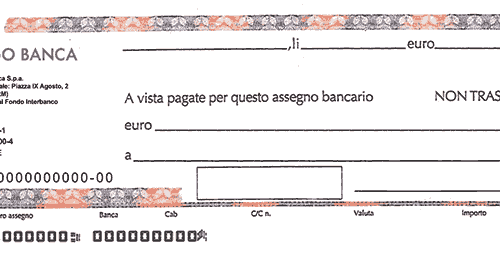 Assegni di importo superiore a 1.000,00 euro privi della clausola di non trasferibilità. Regime