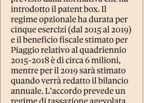 Patent Box per Valorizzare la pianificazione fiscale della Tua Azienda. Studio Gazzani